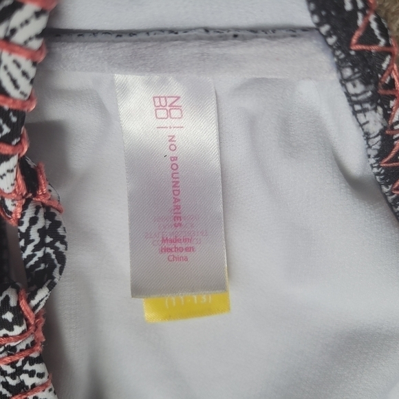 NWOT No Boundaries Women's Tribal Aztec Print Halter Swim Top Size Large (11-13) - Picture 9 of 14